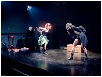 Spectacle ''Marlène, avec amour'', Théâtre 2.21, Lausanne, 16 & 22 avril 2008. Répétition. (G9)