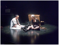 Spectacle ''Marlène, avec amour'', Théâtre 2.21, Lausanne, 16 & 22 avril 2008. Répétition. (G9)